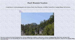 Desktop Screenshot of ozarkmountainvacations.com